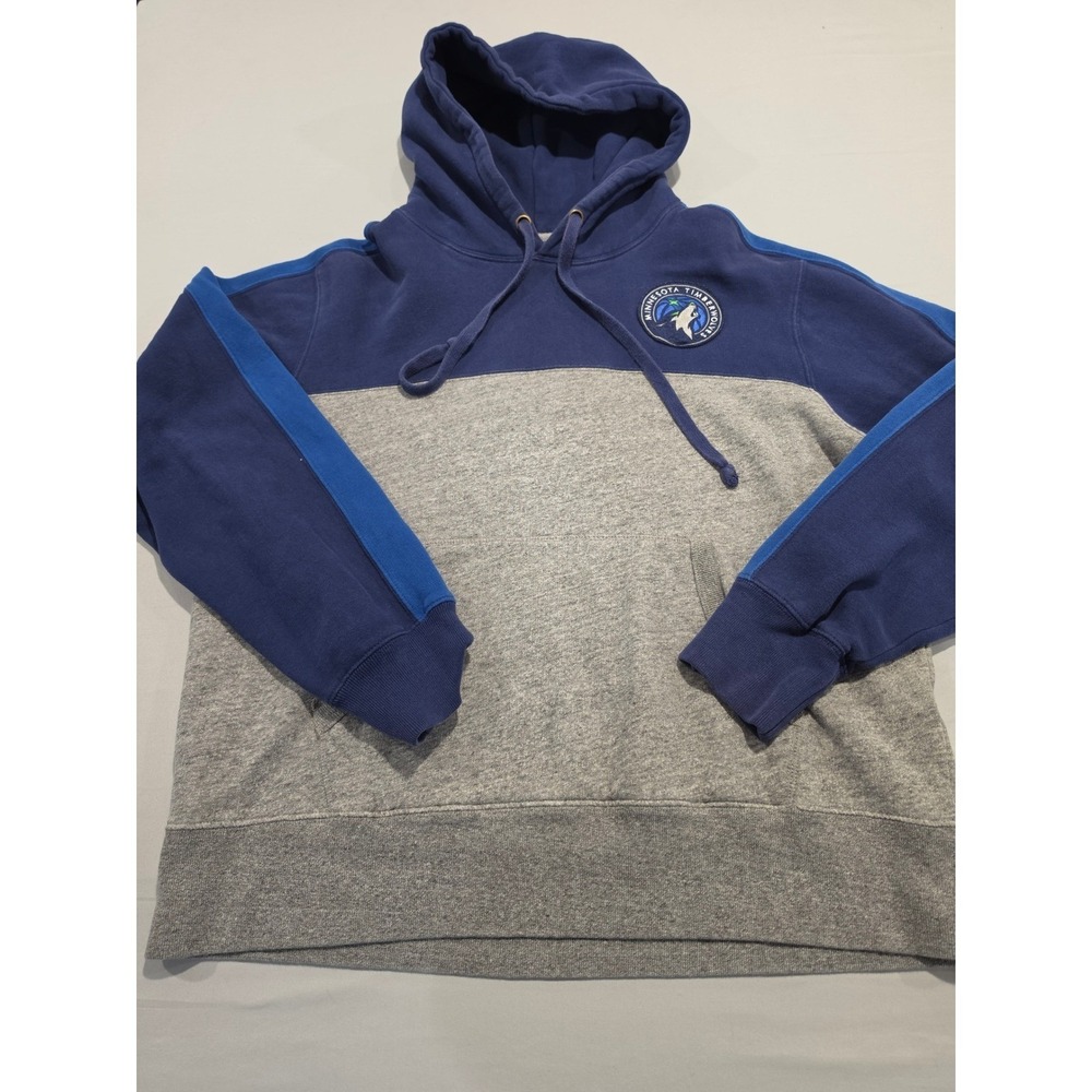 Tailgate Minnesota Timberwolves Hoodie Mens Large Colorblock Navy Gray Pullover